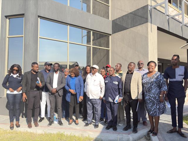 NKURENKURU, 22 August 2026 - Chairperson of the Namibia National Solidarity Campaign in Support of Cuba, Helmut Angula, (white cap) on Friday met with the Kavango West regional leadership to brief them on the situation in Cuba and the national solidarity drive. (Photo: Lylie Joel) NAMPA