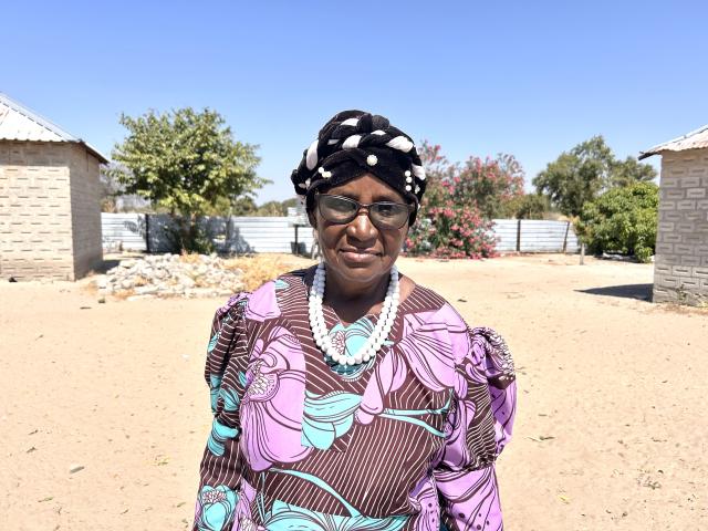 ONGHA, 15 August 2026- Retired Nurse Anna Nghihondjwa-Haipinge at the home (Photo by Eba Kandovazu). NAMPA
