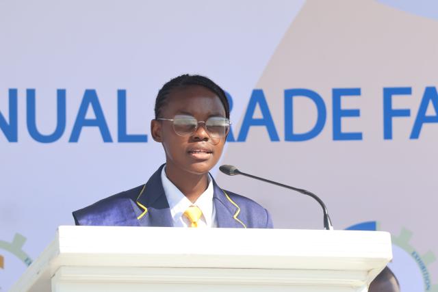 ONGWEDIVA, 23 August 2026 - Ongwediva Junior Mayor, Etuhole Phillemon at the 25th edition of the Ongwediva Annual Trade Fair. (Photo: Ali Negumbo)NAMPA