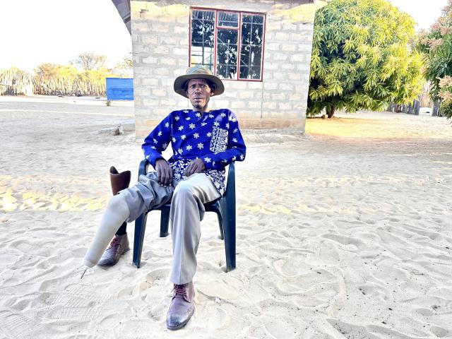 OKONGO, 17 August 2026 - War veteran, Jesaya Kashikola, at his home in Okongo. (Photo: Eba Kandovazu) NAMPA