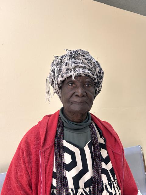 OSHAKATI, 15 August 2026 - Beata Ngodji-Nakwatumba, the first woman to own a car in Okongo during the armed liberation struggle. (Photo by Eba Kandovazu) NAMPA