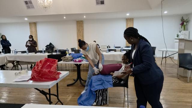 MARIENTAL, 24 August 2026 - Participants conduct a practical neonatal resuscitation session during training by Unam for health workers in Mariental, Hardap Region. (Photo: Joe-Chintha Garises)Nampa 