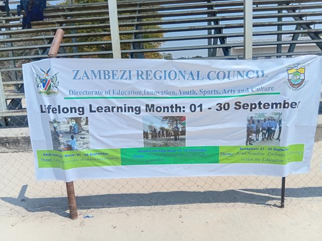 KATIMA MULILO, 31 August 2026 - The lifelong learning month was officially launched at Katima Mulilo on Monday.

(Photo: Michael Mutonga Liswaniso) NAMPA


