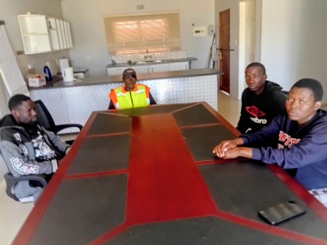 KATIMA MULILO, 03 September 2026 - Some of the Katima Mulilo Security Services employees whom Nampa found at the NAPUSAWU offices here enquiring about their remuneration.

(Photo: Michael Mutonga Liswaniso) NAMPA 