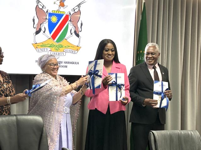 Windhoek, 04 September 2026- Vice President Lucia Witbooi, Health and Social Services Minister Esperance Luvindao and Health and Social 