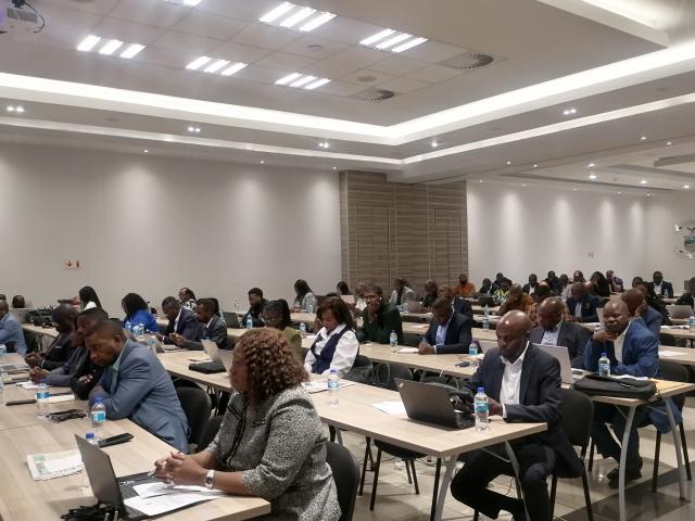 OTJIWARONGO, 10 September 2026 - A section of Government officials gathering in two-day workshop at Otjiwarongo on Thursday to validate a newly compiled National Disaster Risk Management Policy document which was last reviewed in 2009. The new document seeks to ensure that the country’s disaster risk management policies remain relevant, responsive and align itself with current national and international disaster risk management frameworks. 
(NAMPA)
MS/