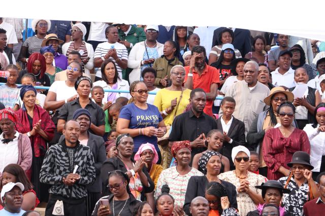 WINDHOEK, 12 September 2026 - Hundreds gathered at the Independence Arena in Windhoek to observe the National Day of Prayer, uniting to seek divine intervention against social challenges. (Photo by: Uakutura Kambaekua) NAMPA.
