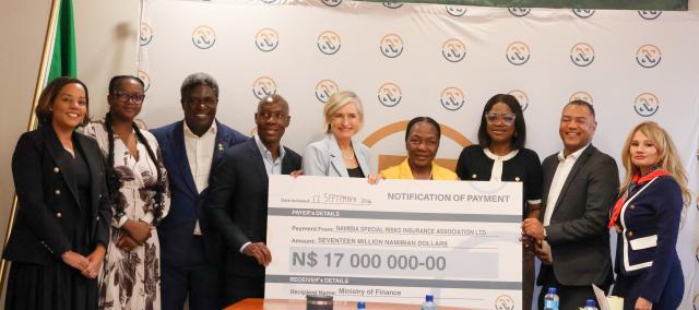 WINDHOEK, 17 September 2026 - The Namibia Special Risks Insurance Association (Nasria) recorded a net profit of N$96.6 million and declared a N$17 million dividend to the Namibian government, its shareholder, at its Annual General Meeting held here Thursday.

(Photo by: Chelva Wells) NAMPA 