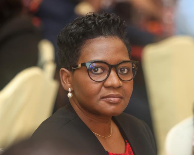 WINDHOEK, 16 SEP (NAMPA) - Minister of Gender Equality and Child Welfare, Emma Kantema while attending the 77 years of the Independence of China at the Chinese Embassy in Windhoek. (Photo by: Hesron Kapanga) NAMPA