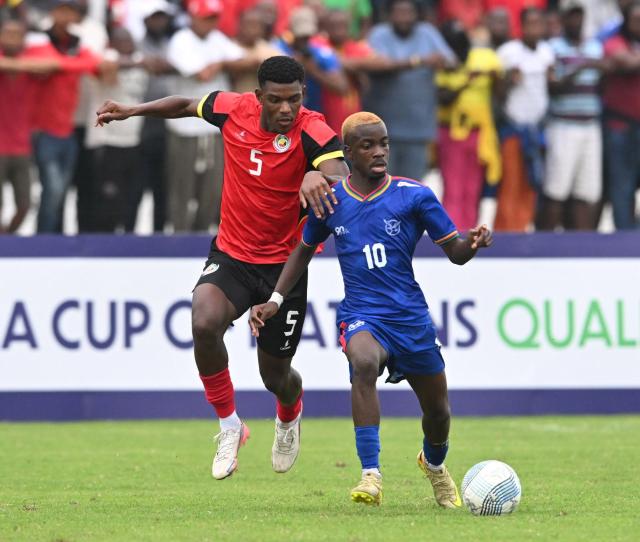 WINDHOEK, 18 September 2027 - Namibia's U20 player Williem Nguvali while in action against ........ of Mozambique during their second match of 2026 Council of Southern African Football Associations (COSAFA) TotalEnergies CAF Under-20 Africa Cup of Nations qualifying campaign. Namibia overcame their opponents, Mozambique, with a 1-0 victory in Maputo, Mozambique, at Zimpeto Stadium. (Photo: contributed) NAMPA
