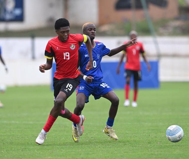 WINDHOEK, 18 September 2027 - Namibia's U20 player Williem Nguvali while in action against ........ of Mozambique during their second match of 2026 Council of Southern African Football Associations (COSAFA) TotalEnergies CAF Under-20 Africa Cup of Nations qualifying campaign. Namibia overcame their opponents, Mozambique, with a 1-0 victory in Maputo, Mozambique, at Zimpeto Stadium. (Photo: contributed) NAMPA
