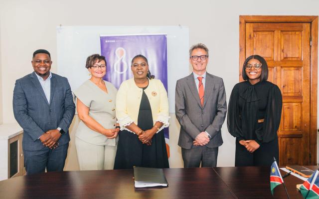 WINDHOEK, 22 September 2026 - Saipem, a global leader in engineering and construction for the energy and infrastructure sectors and the Petroleum Training and Education Fund's (Petrofund) executive teams pose for a photo during a signing of a Memorandum of Understanding (MoU) between the two companies. (Photo: Contributed) NAMPA 