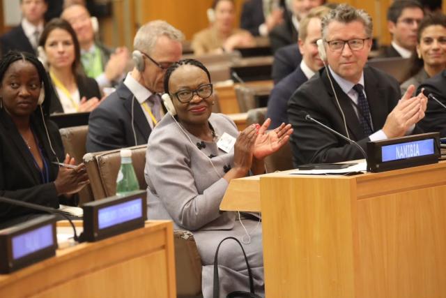 WINDHOEK, 22 September 2026 - Minister of International Relations and Trade Selma Ashipala-Musavyi during the 12th Ministerial Meeting of the Friends of the CTBT (Photo: Contributed) NAMPA