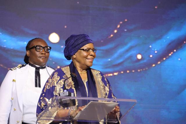 WINDHOEK, 01 October 2026 - President Netumbo Nandi-Ndaitwah delivering a keynote address at the One Economy Foundation’s 11th Annual Fundraising Soiree. (Photo: Molly Weyulu) NAMPA 