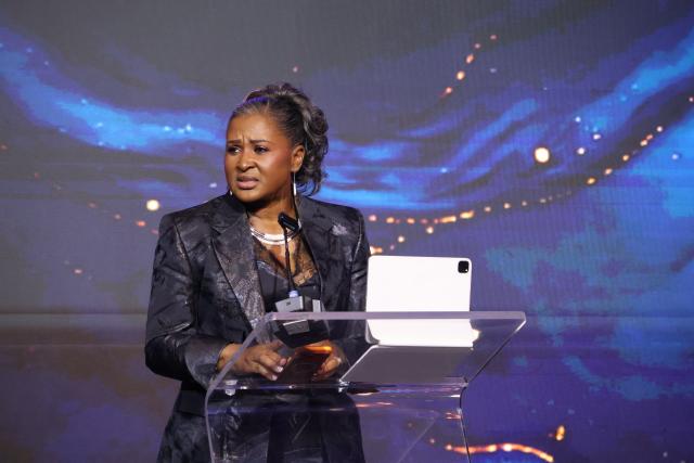 WINDHOEK, 02 October 2026 - Executive Chairperson of the One Economy Foundation, Monica Geingos at the Foundation’s 11th Annual Fundraising Soiree. (Photo: Molly Weyulu) NAMPA