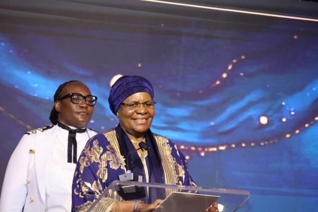 WINDHOEK, 02 October 2026 - President Netumbo Nandi-Ndaitwah delivering a keynote address at the One Economy Foundation's 11th Annual Fundraising Soiree. (Photo: Molly Weyulu) NAMPA 
