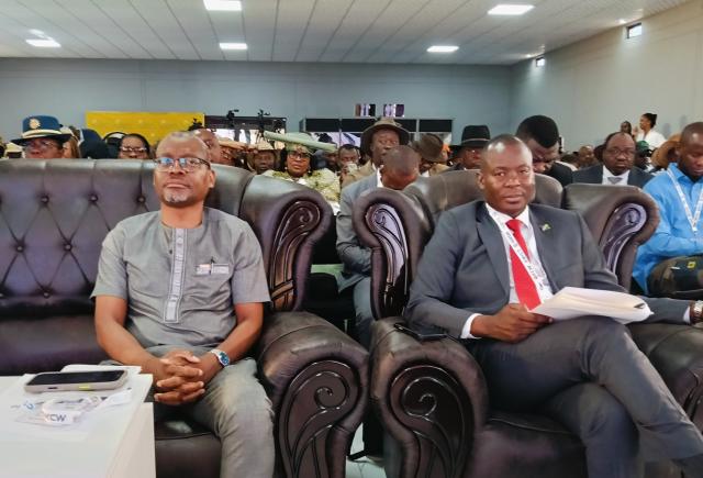 OPUWO, 07 October 2026- Eliphas Hawala Chief Executive Officer, Epangelo Mining Company and Vipuakuje Muharukua Governor of Kunene Region during 2026 Kunene Mining Summit . (Photo: Kaviveterue Virere) NAMPA 