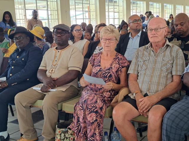 DRIMIOPSIS, 08 October 2026 - Community members witnessesed the NAM-MIC Holdings donation of items worth N$ 260 000 to Omaheke schools (Photo: Contributed) NAMPA 