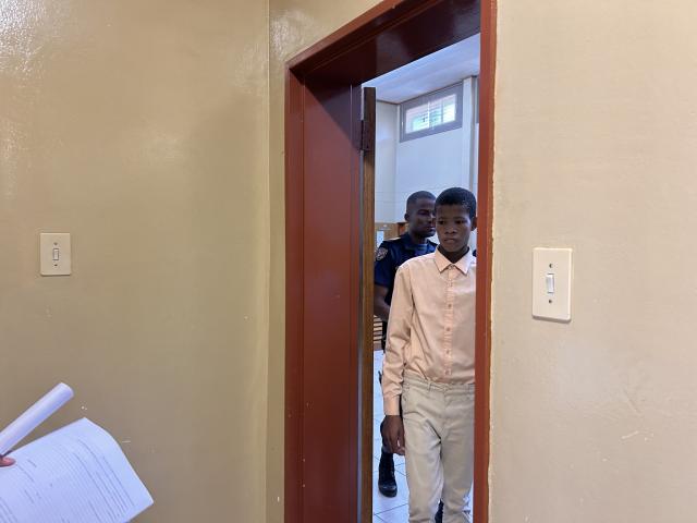 OKAHANDJA, 14 OCTOBER 2026- Karinambande Muundjua at his first court appearance in Okahandja Magistrate’s Court. (Photo by Eba Kandovazu). NAMPA