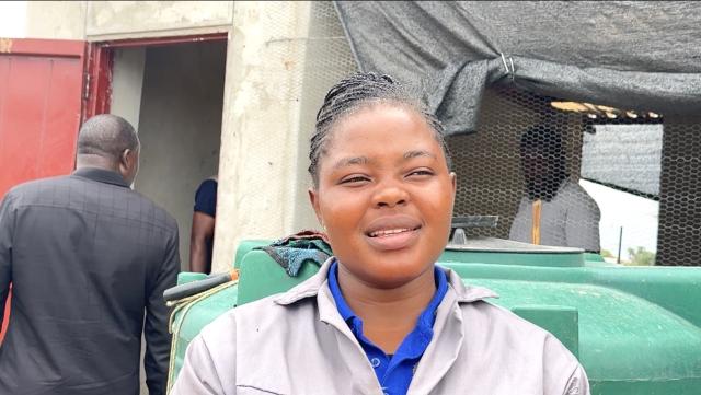 KARANAWA, 18 October 2026- At 25, Anastasia Matumbo Mukuve runs a layer-hen project called Annawish Investment CC at Karanawa, Nkurenkuru Constituency, Kavango West which received N$500 000 under the National Youth Development Fund (NYDF) for poultry production. (Photo: Lylie Joel) NAMPA