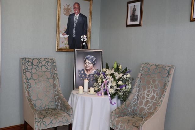 WINDHOEK, 18 October 2026 — A candle-lighting vigil was carried out today by politicians and diplomats in mourning of former First Lady Penexupifo Pohamba, who passed away in Windhoek on Saturday. (Photo by: Uakutura Kambaekua) NAMPA