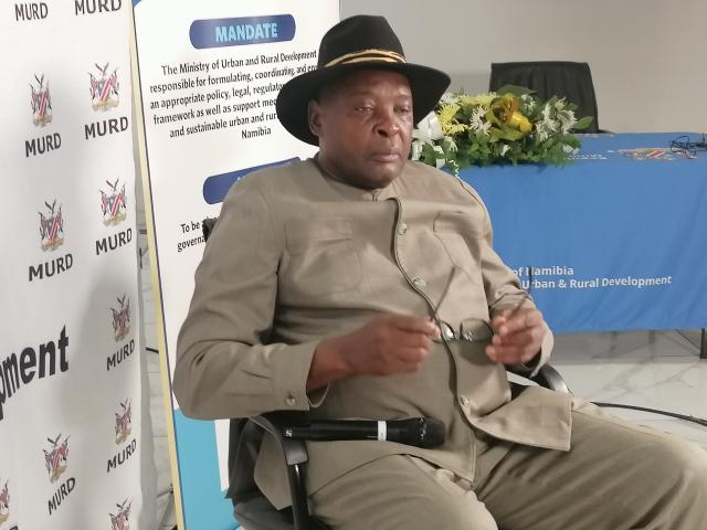 OTJIWARONGO, 19 October 2026 - The Minister of Urban and Rural Development, James Sankwasa at the 27th annual meeting of Council of Traditional Leaders in Namibia at Otjiwarongo on Monday morning. (Photo by Mulisa Simiyasa) NAMPA 