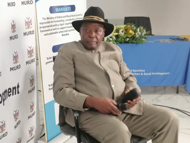 OTJIWARONGO, 19 October 2026 - The Minister of Urban and Rural Development, James Sankwasa at the 27th annual meeting of Council of Traditional Leaders in Namibia at Otjiwarongo on Monday morning. (Photo by Mulisa Simiyasa) NAMPA 