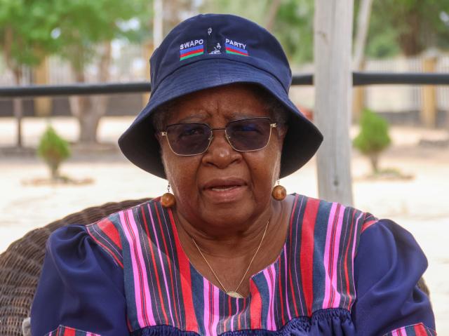 OKANGHUDI, 11 February 2025 - Former First Lady of Namibia, Penehupifo Pohamba, pictured at Okanghudi in the Ondobe Constituency of the Ohangwena Region. (Photo: Hesron Kapanga) NAMPA