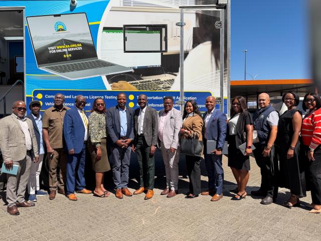 WINDHOEK, 21 October 2026 – RMB representative alongside the Ministry of works and transport officials  at the handover meeting. (Photo: Contributed) 