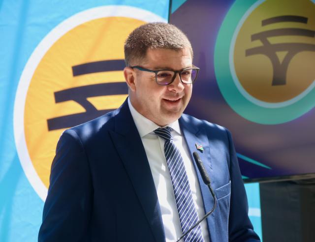 WINDHOEK, 27 October 2026 - Minister of Education, Youth, Sport, Arts and Culture Dino Ballotti pictured during the official launch of the Women’s Super League in Windhoek. (Photo by: Hesron Kapanga) NAMPA