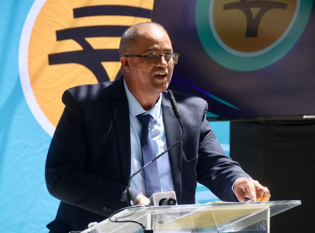 WINDHOEK, 27 October 2026 - Namibia Football Association Vice-President Jakobus Markus pictured during the official launch of the Women’s Super League in Windhoek. (Photo by: Hesron Kapanga) NAMPA