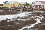 KEETMANSHOOP, 1 November 2014 – The heat in Keetmanshoop was broken with a downpour of showers on Saturday. According to weather forecaster Richard Nashikaku, the town received 7mm of rain. Rain was widespread in the region with Aroab, a village 130km east of Keetmans receiving the highest rainfall with 21.5mm. (Photo by: Patience Smith) NAMPA