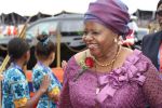 WINDHOEK, 21 March 2015 - The outgoing First Lady Penehupifo Pohamba arrives at Independence Stadium for the inauguration of the third President of the Republic of Namibia Dr. Hage Geingob, which coincides with the celebration of the 25th Anniversary of Independence. (Photo by: Joseph Nekaya) NAMPA