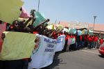 WALVIS BAY, 26 October 2015 - Some 900 fishermen from different companies at Walvis Bay stopped work on Monday, demanding better salaries and medical care at sea, amongst other demands. ( Photo by: Paulus Kiiyala Shiku) NAMPA