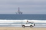 SWAKOPMUND, 21 December 2016 - Oil rig in the Atlantic Ocean off the Namibian coast waiting for maintenance at the Port of Walvis Bay. (Photo by: Francois Lottering) NAMPA