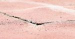Windhoek, 07 October 2017 - A damaged section of the tartan track at the Independence Stadium. (Photo by: Hesron Kapanga) NAMPA.