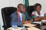 WINDHOEK, 26 APR 2018 - Swapo Party Youth League Secretary, Ephraim Nekongo speaks during a media briefing in the capital on Thursday. (Photo by: Edward Mumbuu Jnr) NAMPA