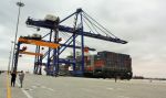 WALVIS BAY, 02 August 2019 – One of the cranes at the Namibia Ports Authority (Namport)’s new container terminal. (Photo by: Isabel Bento) NAMPA