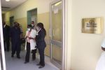 TSUMEB, 05 June 2020 - The newly built medical isolation wards for COVID-19 related cases situated inside the Tsumeb State Hospital was inaugurated on Friday morning by Health and Social Services Minister, Dr Kalumbi Shangula, standing third from right. (Photo by: Mulisa Simiyasa) NAMPA