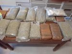 GOBABIS, 18 June 2020 - Bags of cannabis found in the vehicle of suspects at Gobabis Trans-Kalahari roadblock. (Photo: Contributed) NAMPA