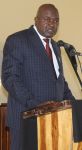 OMUTHIYA, 17 July 2020 – Oshikoto Region Governor Penda Ya Ndakolo delivering his State of the Region Address (SORA) at Omuthiya. (Photo by: Mathias Nanghanda) NAMPA