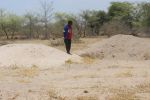 ONDANDO, 26 October 2020 - Spokesperson of the community of Ondando village near Oniipa in the Oshikoto Region, Oscar Shikongo views the village's disputed sand mining site. (Photo by: Mathias Nanghanda) NAMPA
