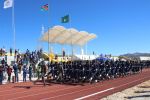 RIETFONTEIN, 30 July 2021 - Trainees of the National Youth Service (NYS) at the Rietfontein training centre march at the event marked their graduation on Friday. (Photo by: Mulisa Simiyasa) NAMPA