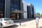OTJIWARONGO, 05 April 2022 - The Senior Public Relations Officer of the Otjozondjupa Regional Council, Cornelia Shikongo pictured at the newly built three storey building of the regional council. (Photo by: Mulisa Simiyasa) NAMPA