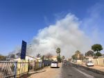 WINDHOEK, 25 June 2023 - A veld fire broke out in a riverbed in Hochland Park on Saturday. (Photo by: Linea Dishena) NAMPA 