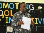 GOBABIS, 24 November 2023 - Omaheke Governor Pijoo Nganate pictured during the Health Promotion Schools Initiative event. (Photo by: Ovaua Kuaima) NAMPA