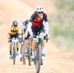 WINDHOEK, 08 December 2023 – Swiss rider Konny Looser in action on the C28 route between Windhoek and Swakopmund during the 19th edition of the Nedbank Desert Dash. (Photo by: Hesron Kapanga) NAMPA