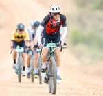 WINDHOEK, 08 December 2023 – Swiss rider Konny Looser in action on the C28 route between Windhoek and Swakopmund during the 19th edition of the Nedbank Desert Dash. (Photo by: Hesron Kapanga) NAMPA