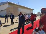 WINDHOEK, 04 March 2024 - President Nangolo Mbumba departing for Luanda, Angola from the Eros Airport in Windhoek. (Photo by: Andreas Thomas) NAMPA 