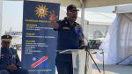 OKATYALI, 19 July 2024 - Inspector-General of the Namibian Police Force, Joseph Shikongo speaking at the opening of the Okatyali C-Class Police Station on Friday. (Photo by: Maria David) NAMPA